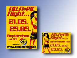 2005: Plakate und Flyer NoNameNight