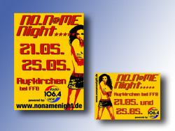 2005: Plakate und Flyer NoNameNight