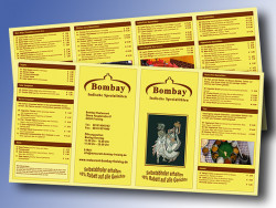 2009 Flyer für das Restaurant Bombay Freising