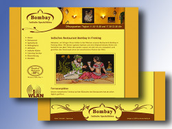 2009 Webseite für das Restaurant Bombay Freising