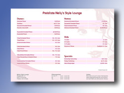 2008: Preisliste für Kunden